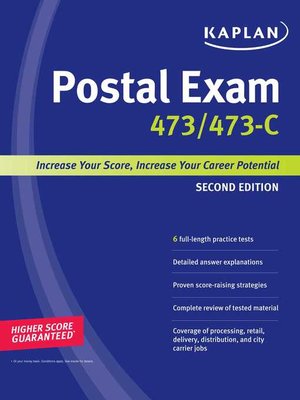 cover image of Kaplan Postal Exam 473/473-C